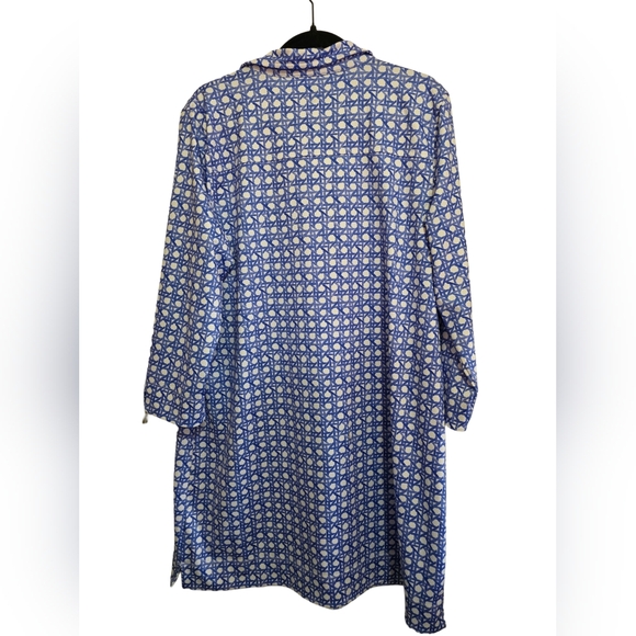 Vineyard Vines UPF RATTAN MARGO SHIRT DRESS MARLIN Size XL - Picture 3 of 11
